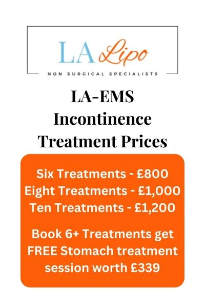 LA-EMS Incontinence Treatment Prices Essex