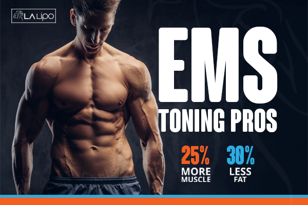 Image of man with sculpted stomach showing the fat loss and muscle gain of LA-EMS Body Sculpting Treatment Essex